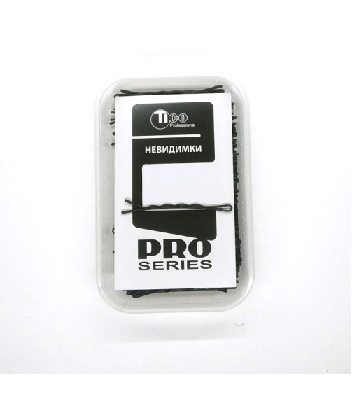 Невидимки Tico Professional 70мм черные волнистые 200г