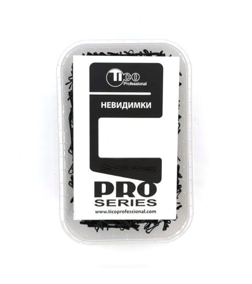 Невидимки Tico Professional 40мм черные волнистые 200г