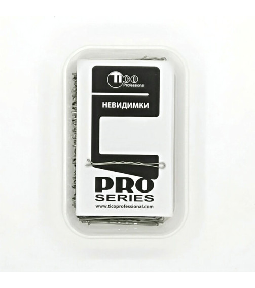 Невидимки Tico Professional 70мм серебристые волнистые 200г