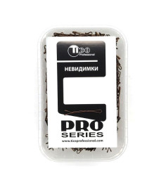 Невидимки Tico Professional 40мм коричневые волнистые 500г